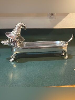 Dachshund metal Broomstick BLVD handcrafted dachshund candy/serving …